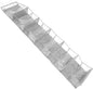 Door Organizer 6-compartment Hanging Storage Bag Gray, Multi-layer Door Back Pocket Pouch for Shoes, Bags, Easy Installation, Bedroom and Closet Use
