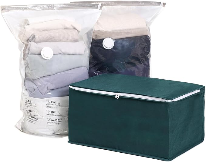 Astro 623-48 Clothes Compression Bag, Storage Case, Gusset, Large Storage, Compression Box, No Vacuum Needed, Hand Washing, Hand Wound, Futon Compression Bag, Change Clothes, Closet, Travel, Green,
