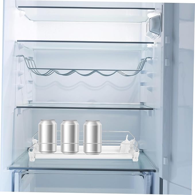Fridge Organizer for Drinks Self-pushing Soda Can Dispenser for Refrigerators Capacity Beverage Storage for Pantry and Supermarket Displays Modern Design