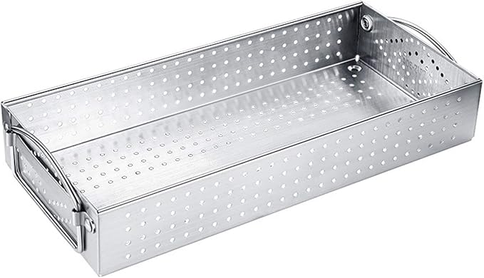 304 Stainless Steel Cutlery Tray Drawer Organizer - Mesh Kitchen Utensil Drawer Organizer/Silverware Storage Kitchen Utensil Flatware Tray - 11.3x4.1x2.0 Inch