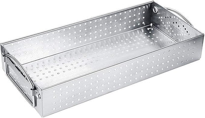 304 Stainless Steel Cutlery Tray Drawer Organizer - Mesh Kitchen Utensil Drawer Organizer/Silverware Storage Kitchen Utensil Flatware Tray - 11.3x4.1x2.0 Inch