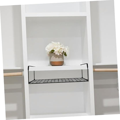 Zerodeko 2Pcs Hanging Shoe Rack Space Saving Shoe Organizer for Closet Design Efficient Storage Stylish Slipper Holder for Entryway Black