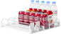Drink Organizer for Fridge-White Automatic Pusher Glide,12oz 16oz 20oz-Soda Dispenser for Fridge-Holds up to 25 Cans