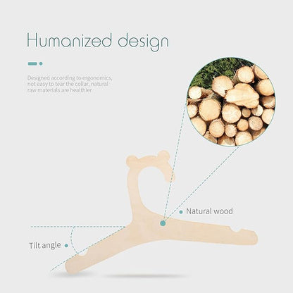 Baby For Creative Wood Hanger 10Pcs Household Organization Hanging Rack For Home Bedroom Toddler Girls Boys Pants Storag Cute Baby Hanger