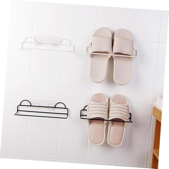 DECHOUS 2pcs Wall Hanging Single Layer Shoe Rack Easy Install Door Shoe Organizer Eco-Friendly