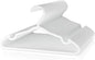 VILICK Plastic Kids Hangers - 30 Pack Non-Slip Baby Clothes Hangers for Closet, Toddler & Newborn Clothing Pants, Skirts, Coats (White)
