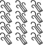 12pcs Black Shoe Drying Hooks Hanging Shoe Organizer for Exercise Bikes Multifunctional Portable Holder Sturdy Thickened Plastic Hooks