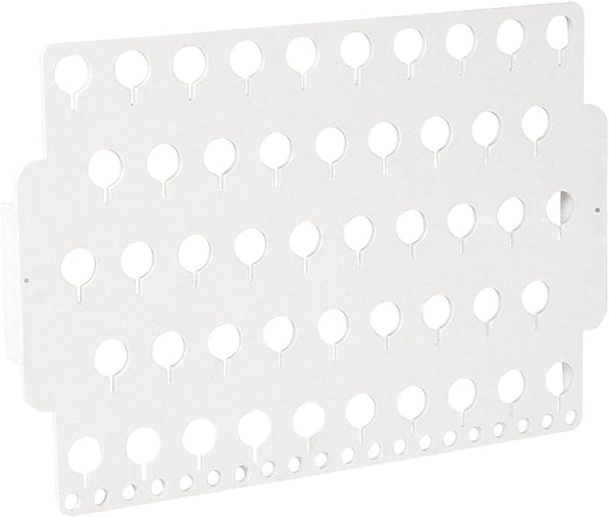 JR30-WH White Acrylic Wall Mounted Earring Organizer & Display Rack