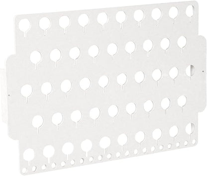 JR30-WH White Acrylic Wall Mounted Earring Organizer & Display Rack