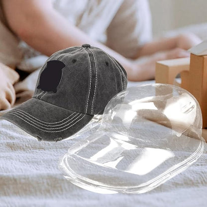 BESPORTBLE Baseball Hat Display Case 2 Sets Plastic Clear Baseball Cap Hat Display Case Protector Baseball Hat Holder Packaging Hat Boxes for Collectibles Travel