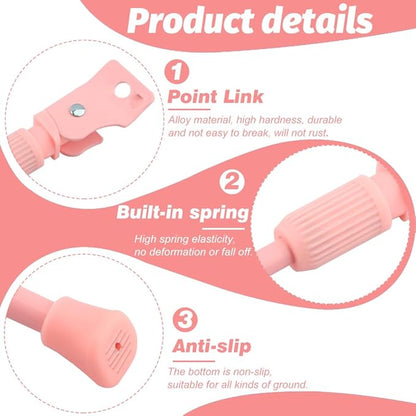 Bike Kickstand, Aluminum Alloy Bicycl-e Kickstand for 16 Inch Wheel Wheel Children's Bicycl-e,Single-Side Kick Stand Rear Mount Bikes Support Racks for Girls and Boys Bike(Pink)(Pink)