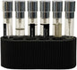 Perfume Sample Organizer for Bathroom or Vanity – Ideal Makeup and Skincare Storage, Desk and Bathroom Counter Organizer, Gift for Her ((BLACK) Fits 8mL Atomizers (Travel Size))