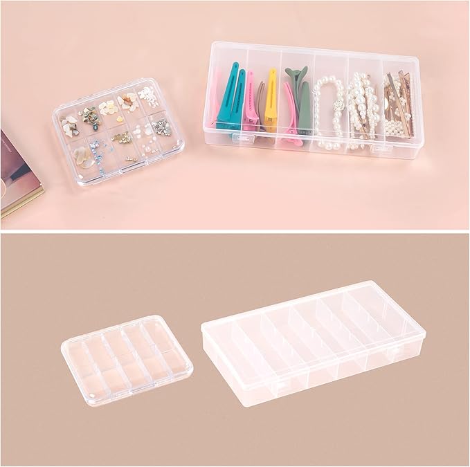 OCHEAL Makeup Organizer Case,Stackable Clear Makeup Organizer Holder, Multi-size Makeup Case Vanity Storage Holder Set for Makeup, Jewelry, toiletries,Makeup Artist Must Have