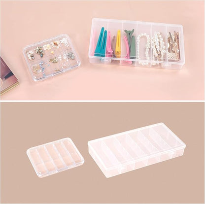 OCHEAL Makeup Organizer Case,Stackable Clear Makeup Organizer Holder, Multi-size Makeup Case Vanity Storage Holder Set for Makeup, Jewelry, toiletries,Makeup Artist Must Have