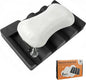 Silicone Soap Dish,Self Draining Soap Holder Perfect for Shower,Bathroom Sink,Kitchen Sink & Travel,Non-Slip Bar Soap Holder Extend Soap Life,Keep Soap Bars Dry & Easy Cleaning Black-1Pcs