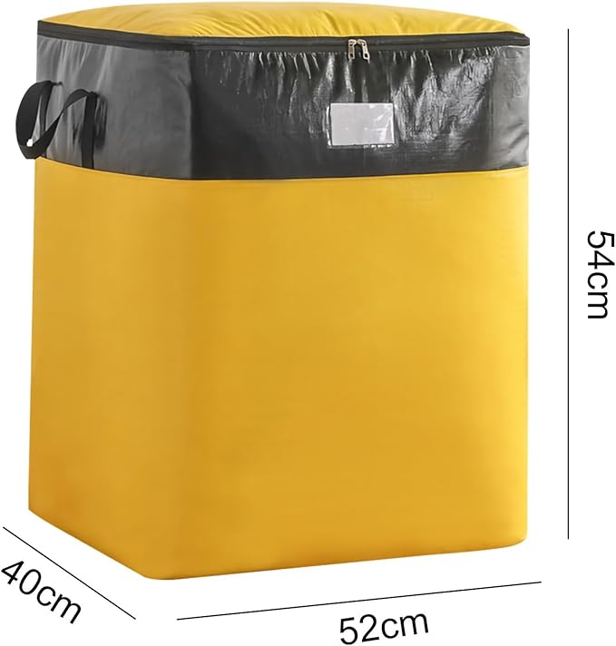 Upgrade Moving Bags Heavy Duty Extra Large,Heavy-Duty Storage Bags – Alternative to Moving Boxes, Plastic Storage Bins, Mattress Bags for Moving & College Essentials (yellow, 104L)