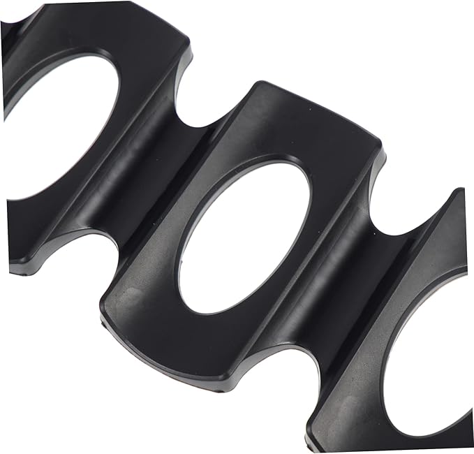Amosfun 2pcs Refrigerator Beer Holder Mat Slip Beverage Storage Rack for Cans and Bottles for Organizing Soda Beer and Other Drinks Fridge Black