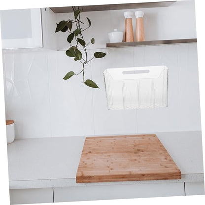 Luxshiny Compact Wall-mounted Storage Box Adhesive Cabinet Organizers for Kitchen Bathroom Pantry Easy to View