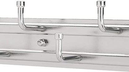 Rev-A-Shelf 12" Pull Out Closet Rack for Belts, Ties and Scarves, Accessories Storage Hanger with Mounting Hardware, Chrome, BRC-12CR (2 Pack)