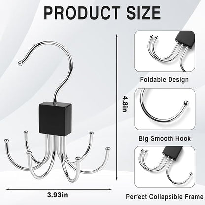 2 Pack Cap Hanger for Baseball Caps, Hat Racks for Baseball Caps,Equipped with 6 Adjustable Hooks for Display Closet Organizers