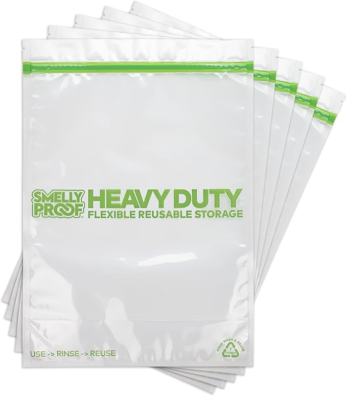 50 x HEAVY DUTY 5mils Thick Dishwasher-Safe STAND-UP Reusable Bags, US-MADE, Extra Durable Washable Reclosable Food Storage Extra Large Bags, XXL 12"x16" 2-Gallon 50-Pack