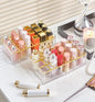 18 Grids Lipsticks Organizer, Clear Acrylic Lip Gloss Holder and Storage Display Case for chapstick, Lip Balm, Makeup (2 Pack A)
