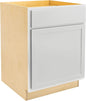 Quicklock RTA (Ready-to-Assemble) | Base Kitchen Cabinets - Shaker Style | Made in America (Pure White, 24" Wx34.5 Hx24 D Base)