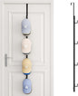 SWTYMIKI Over Door Hat Rack - Hat Organizer with 4 Hooks Design, Hanging Baseball Cap Organizer Storage Holds Up to 20 Caps for Door, Bedroom, Closet (Black)