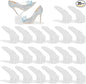 Soerreo Shoe Slot Storage Box Adjustable Shoe Rack Save Space Suitable for High Low Heels, Sneakers and Sandals (20 Piece Set,White)
