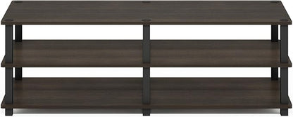 Furinno 14038DBR/BK TST No Tools 3-Tier Wide Shoe Storage Rack, Dark Brown/Black 47 Inch