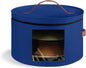 Samplife Hat Box,Hat Storage Box,Stackable Round Brim Hats Organizer Bag Container for Closet,Travel Hat Boxes for Women, Cowboy Hat Organizer, FoldableTravel Cap Boxes (06-Blue, 16.5" D x 10.5" H)