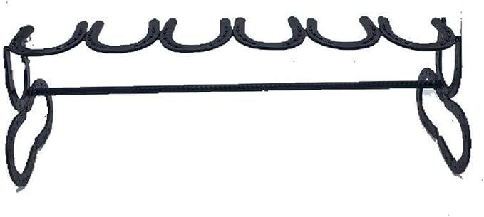 Black Horseshoe Boot Rack