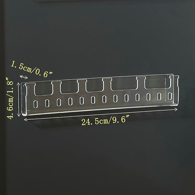 Necklace Organizer Jewelry storage Holder Bracelets Earrings Keys Organizer Hanger Self-Adhesive Wall Acrylic Cabinet Display Easy Hanging for Studs Dangling Bangle 4 Packs