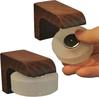 Magnet Air Dry Soap Holder caps, Magnetic Wood Material Soap Saver Tapes for Soapholder & Soap Dish, No More Soggy Soaps - Replacement Capsules for Magnetic Soap Holder (6pcs caps,2pcs Tapes)