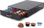 Coffee Pod Holder Storage Drawer Compatible With Verismo,Nespreso Vertuoline,CBTL,Caffitaly,Lavazza Blue Pods,40 Pod Capsule Holder,Office or Home Kitchen Counter Organizer