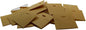 N'icePackaging - 100 Qty Plain Kraft 2" x 2" Hanging Earring Cards - for Displays Hooks or Slatwalls - Merchandise & Sales - Clip/Wire/Post Earrings