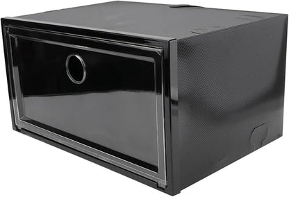 Ciieeo 1pc Shoes Organizer Box Side Opening Door Plastic Storage Container for Sneakers and Boots Dust Shoe Storage for Home Use