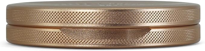 Metal Pouch Can | Slim Aluminum Container for Pouches | Airtight O-Ring Moisture & Odor Proof EDC Pocket Tin | Insignia Edition (Slim, Rose Gold)