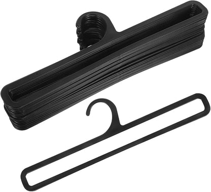 Healifty Multifunctional Scarf Hanger 20-Pack Plastic Organizer for Closet Storage Tie Belt Holder Lightweight Compact 11.02X3.14X0.19 Inch