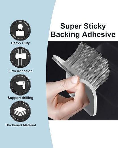 Adhesive Hat Hooks for Wall - 2 Different Ways Hat Racks to Organize & Display Baseball Caps, Hat Wall Hanger, Hat Organizer Rack for Men (White, 12 Pack)