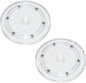 2 Pcs Clear 6 inch Acrylic Lazy Susan Rotating Turntable Organizer Bearings - Round Swivel Plate for Spice Rack, Table, Cake, Kitchen Pantry
