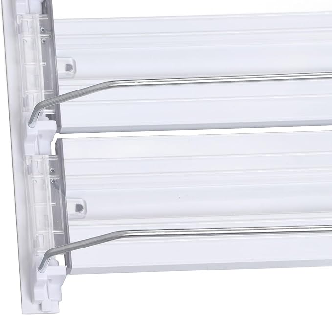 Refrigerator Automatic Pusher Glide, Soda Can Dispenser Easy to Install Width Adjustable White for Supermarkets (31cm)