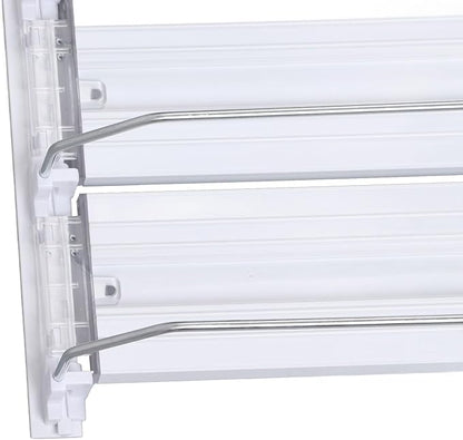 Soda Can Dispenser, Adjustable Width, Refrigerator Organizer, Made of Recycled Plastic, Easy Assembly for Supermarkets, with Adhesive for Shelf Use (31cm)