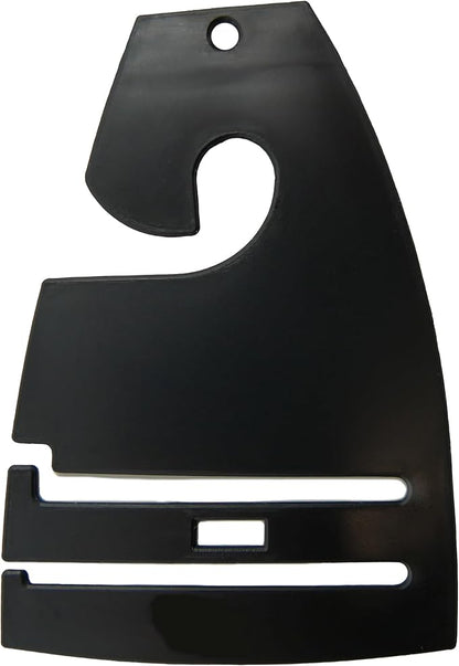 Black Neck Tie Hangers for Retail, Economic Plastic Tie Hooks, 200 Pack