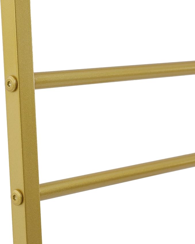 Gold Scarf Display Stand Rolling 10-Tier Scarf Hanger Stand Metal Scarf Holder Organizer with Wheels Freestanding Scarf Rack for Clothing Store Shop Home Bedroom Tie Pants Organization, Gold