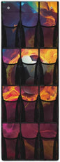 Flaming Soccer Ball Over The Door Organizer, 12 Mesh Pockets Sports Theme Hanging Shoe Rack for Soccer Gear, Perfect for Garage & Kids Bedroom Storage