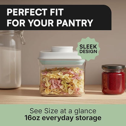 Bop Top Airtight Food Storage Containers with Lid Multi Pack | Kitchen Canister Sets | Air Tight Pantry Container | Pop Top Dry Food Storage Containers for Snacks, Sugar, Flour, Baking, Cereal, Pasta