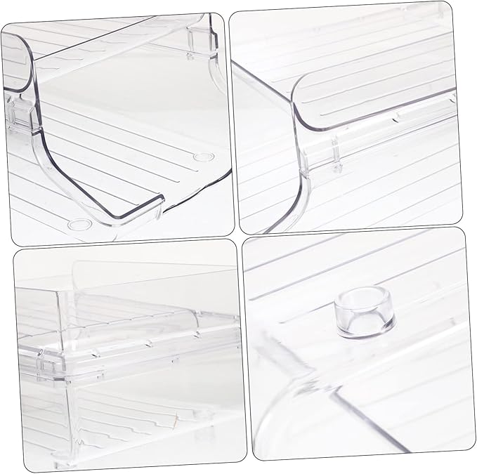 Zerodeko Refrigerator Beverage Storage Rack Carbonated Drinks Rolling Dispenser for Easy Access and Organization Kitchen and Fridge Capacity Can Organizer for Efficient Beverage Storage