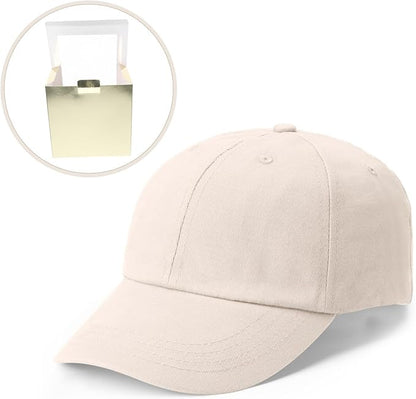 2pcs Square Hat Box with Window Clear Display Case for Baseball Caps Versatile Hat Holder for Home Travel
