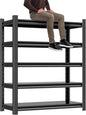 Hzdbhd Garage Shelving Unit Rustproof 78" H 3000lbs Heavy Duty Storage Shelves Easy Assembly 5 Tier Adjustable Metal Steel Utility Shelf Rack for Tools, Basement, Warehouse